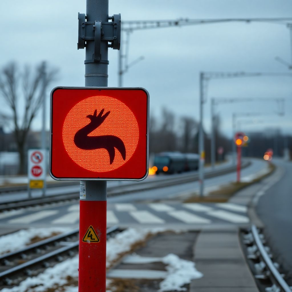 Информационное табло остановки для безопасного дорожного движения