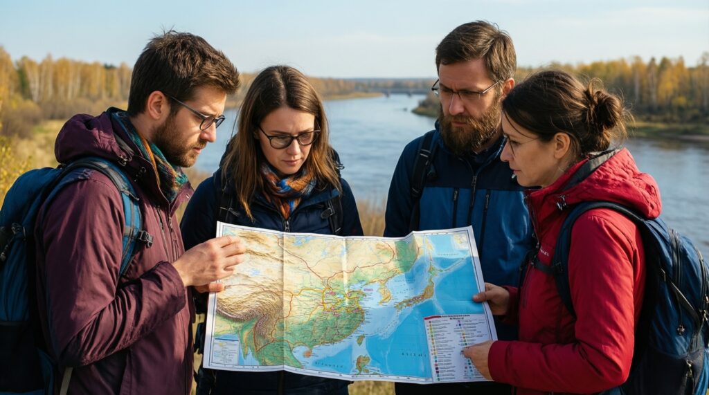 Волга: города, истории и лучшие виды вдоль великой реки - иллюстрация